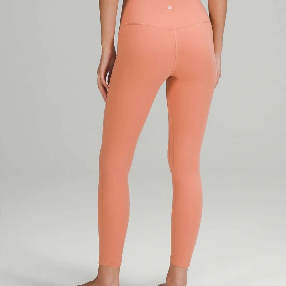 lululemon athletica High-Rise Leggings in Peach and Burgundy